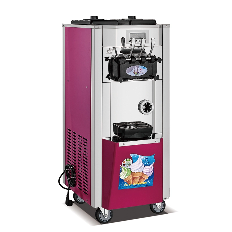 3 flavors commercial soft ice cream machine