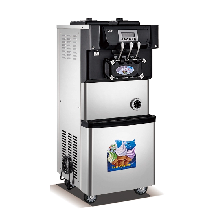 Industrial Professional Stainless Steel Three Flavor Electric Soft Ice Cream Machine