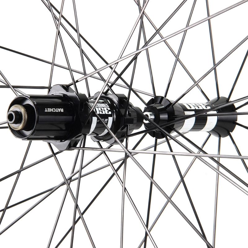 Lightcarbon 700c full carbon road wheels with DT350 hubs