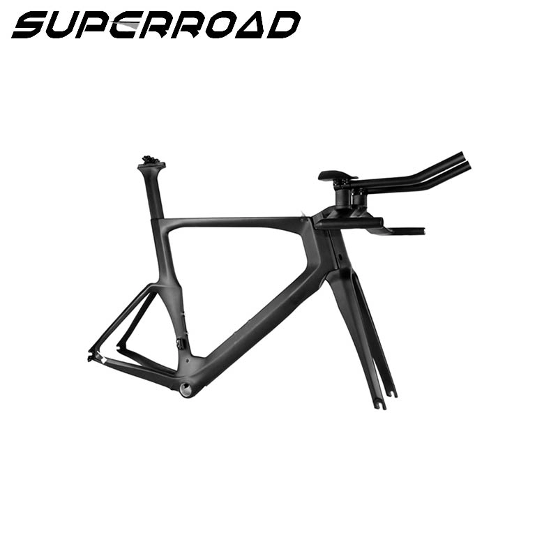 New Carbon Time Trial Frame Superroad Bicycle Race Full Carbon TT Frames