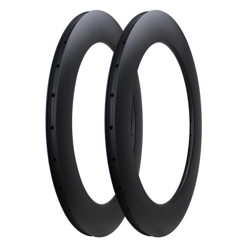 88mm UD Matte Full Carbon Road Bicycle Rims Clincher