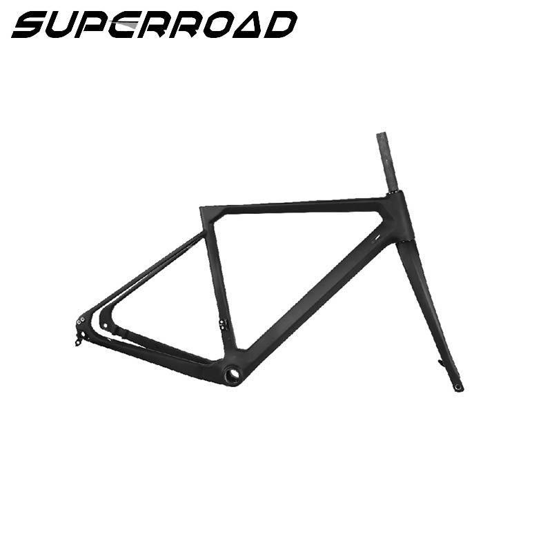 Superroad Carbon Cyclocross Frameset Disc Bike 700c Racing Gravel Bike Frame