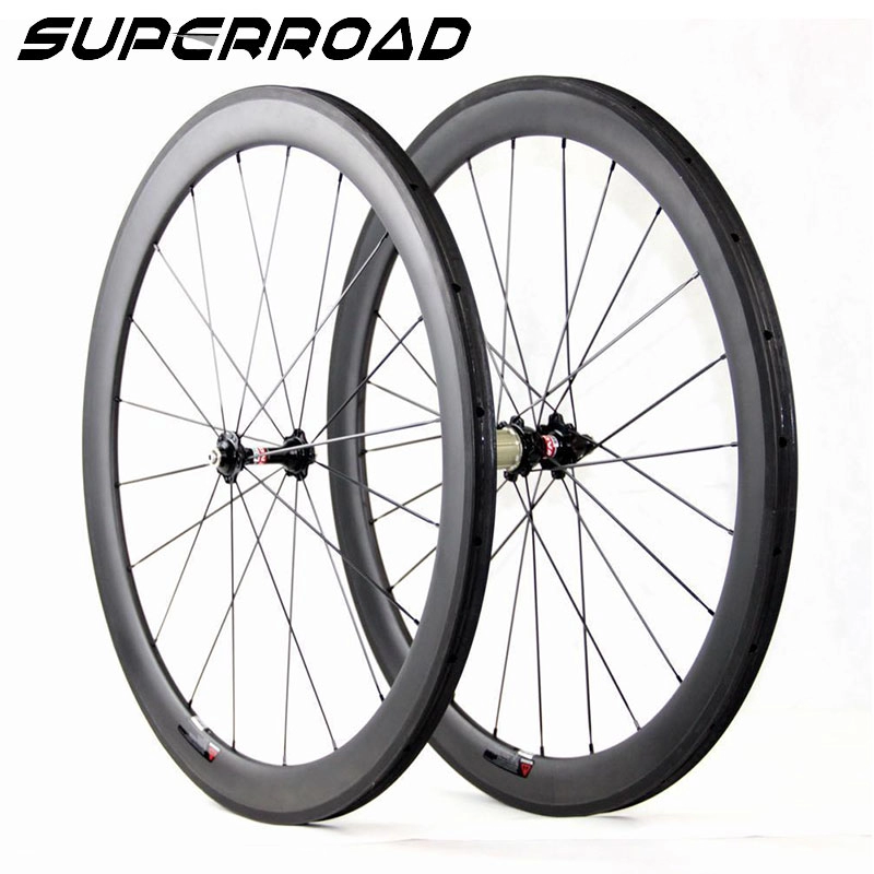 Carbon Road Bicycle Wheelset 25mm Bike Wheels