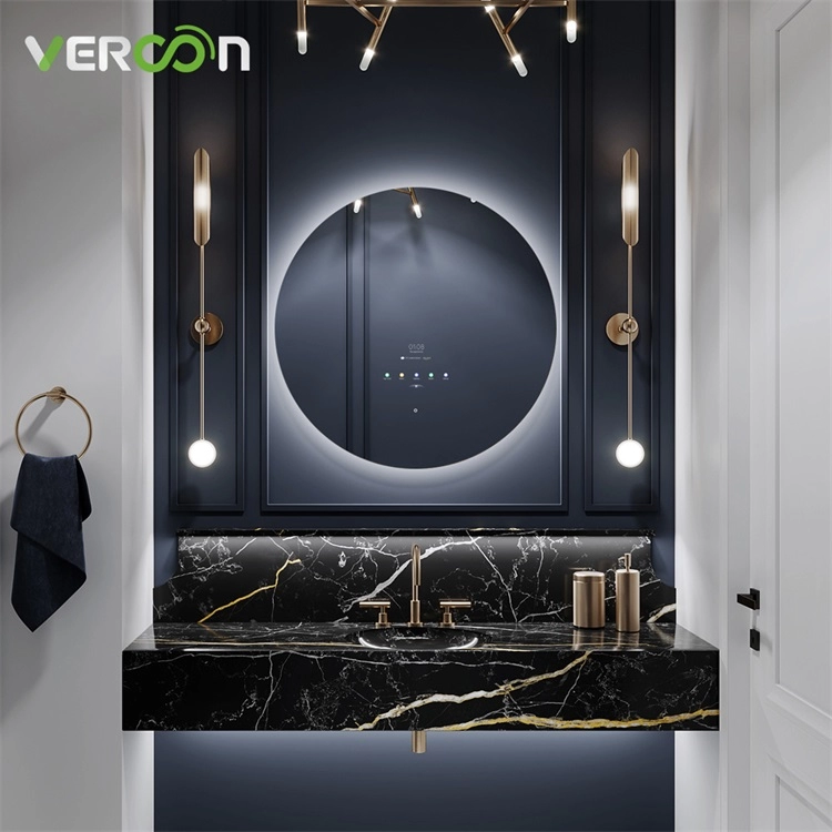 Vercon Smart Bathroom Mirror Amazon Round LED Mirror