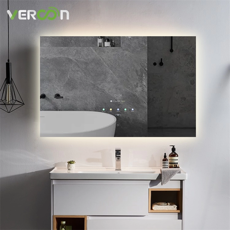 Bathroom Wall Mounted Vanity Mirror Android Touch Mirror Smart Mirror with WIFI