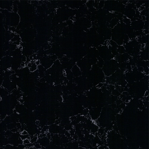 OP6012 Night white grain black quartz countertop manufactured stone product