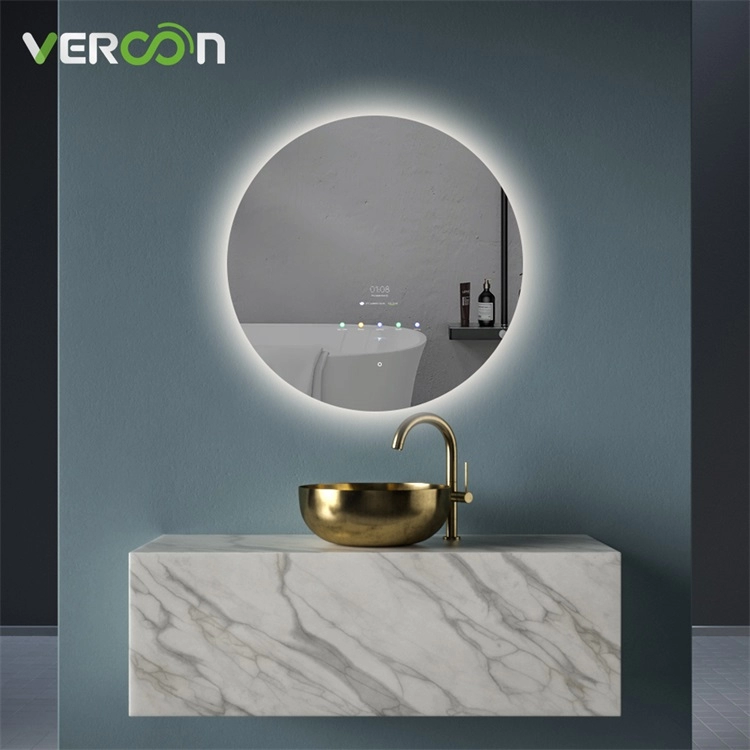 Bathroom Hotel Round Illuminated Led Backlit Mirror