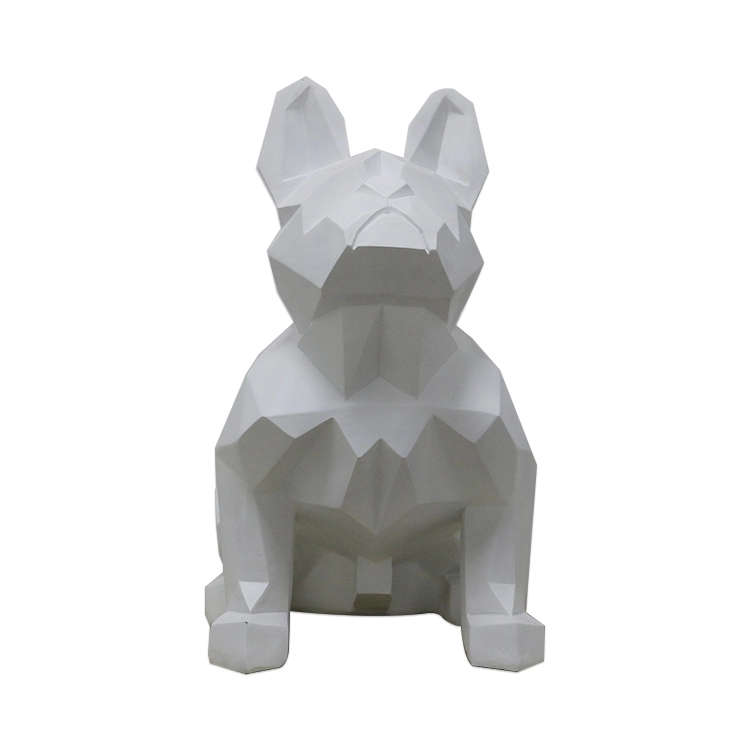 Hot selling abstract fiberglass dog statue