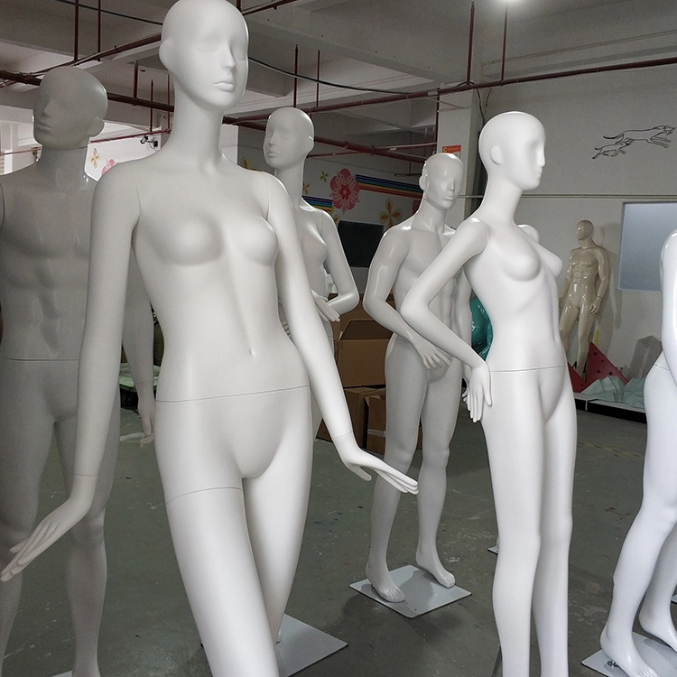 Life size female mannequin for window display