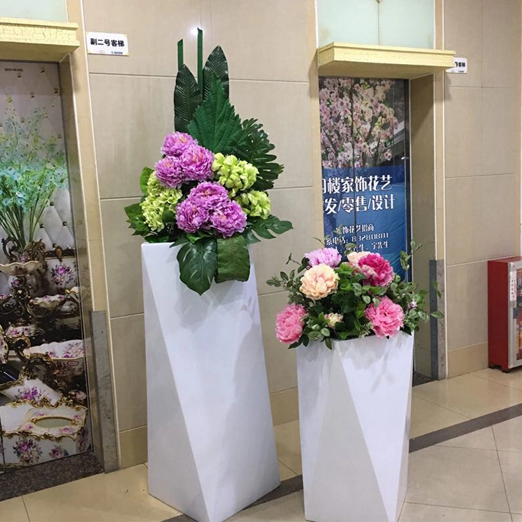 flower pot for sell center fiberglass Festival decoration
