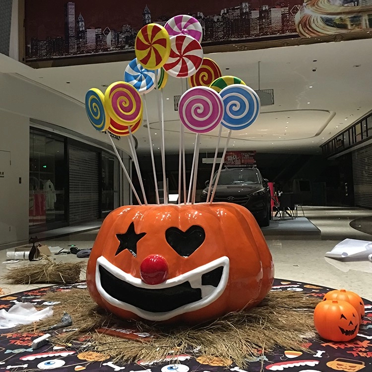 Halloween shopping mall DP pumpkin props decoration