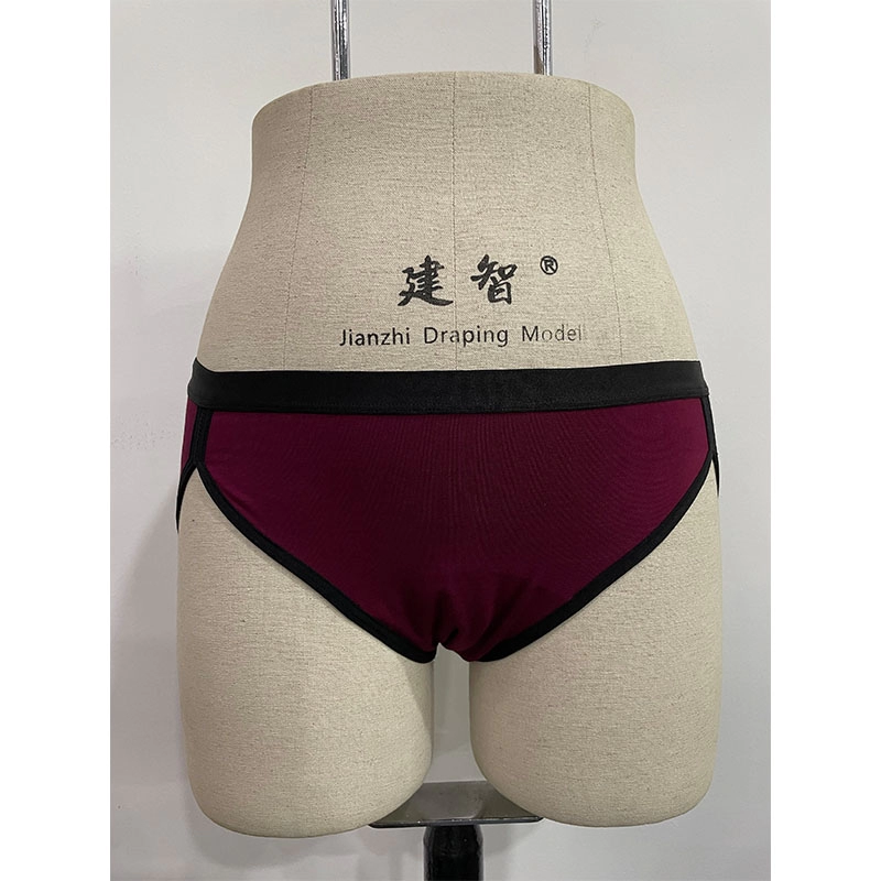 Cotton contrasting leak proof panties women's period underwear