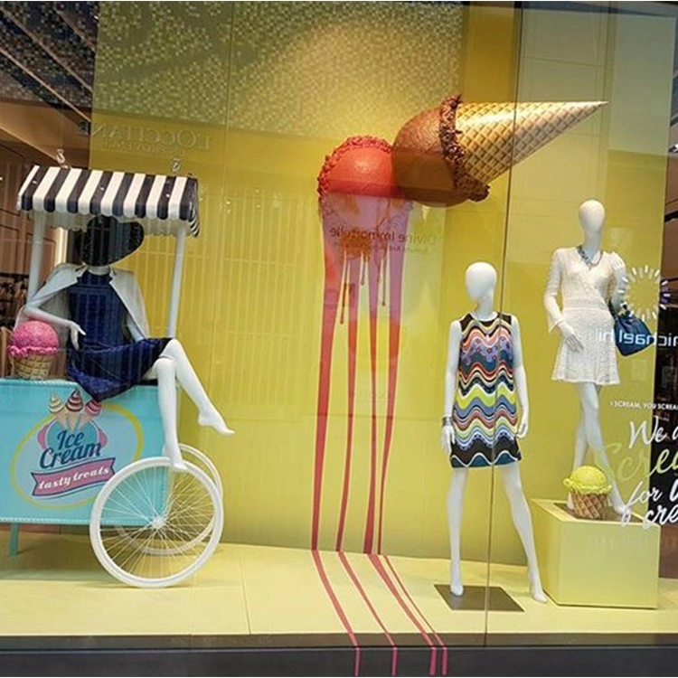 Ice cream prop of window display decoration lovely style