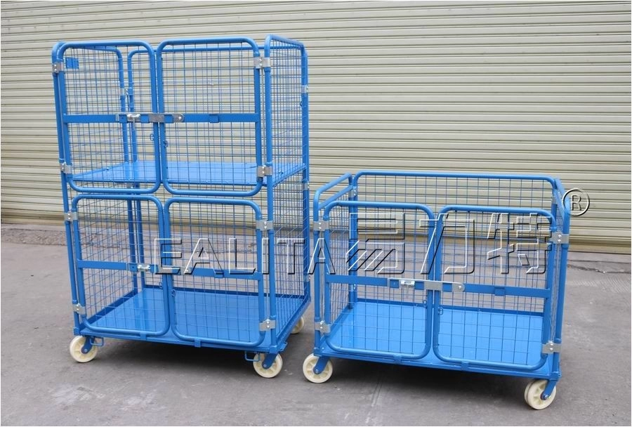 Heavy Duty Material Handling Steel Goods Trolley Cage M-RGT-01