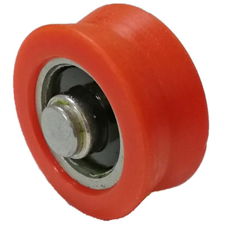 Customized Nylon Orange V Groove Pulley Wheel For Sliding Door
