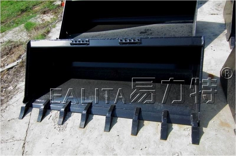 80" Heavy Duty High Capacity Tooth Bucket Skid Steer Loader Quick Attach S-TB2030