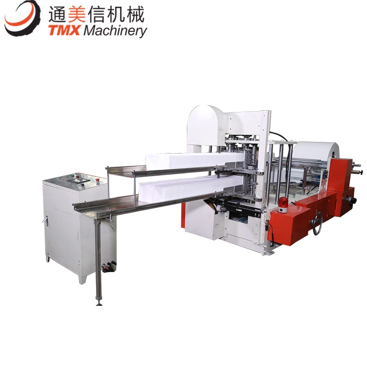 High production double decks printing restaurant napkin paper folding machine