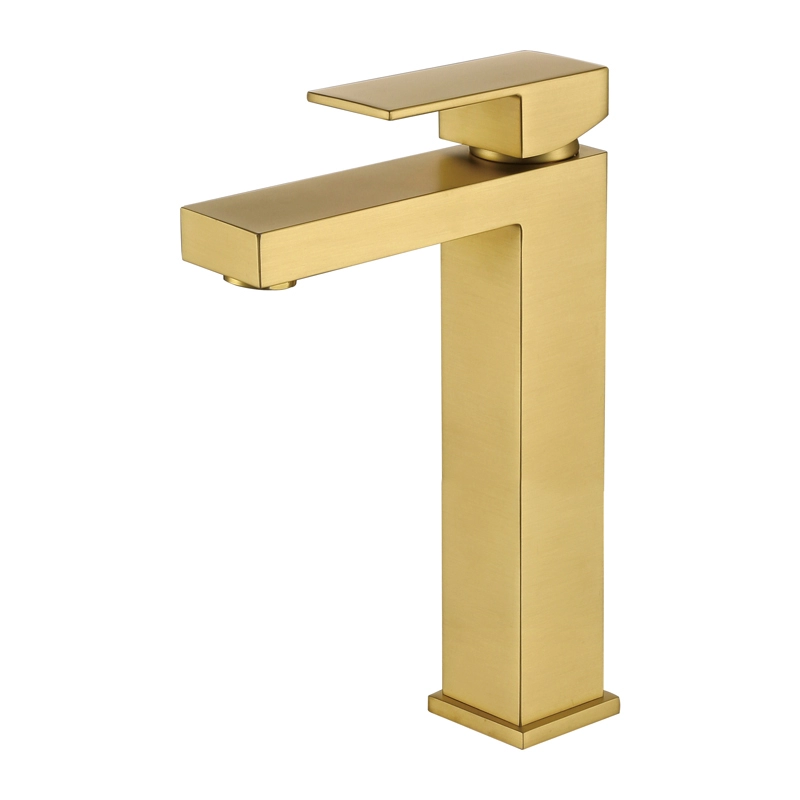 Gold Luxury Bathroom Brass Wash Basin Taps