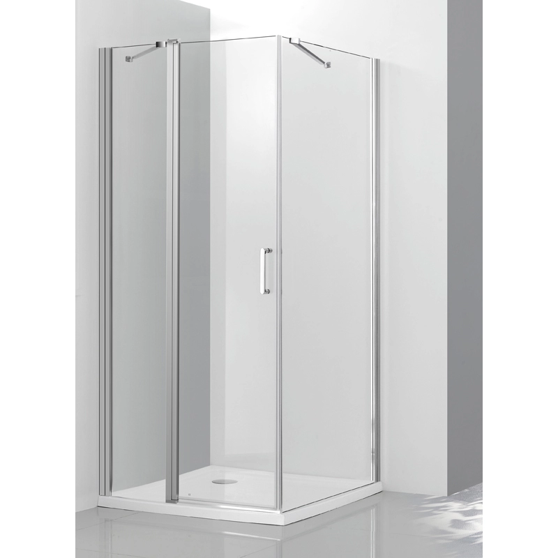 Square Frameless 1 Pivot Door Shower Enclosures