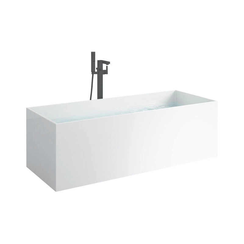 Modern Cube Solid Surface Bathtub