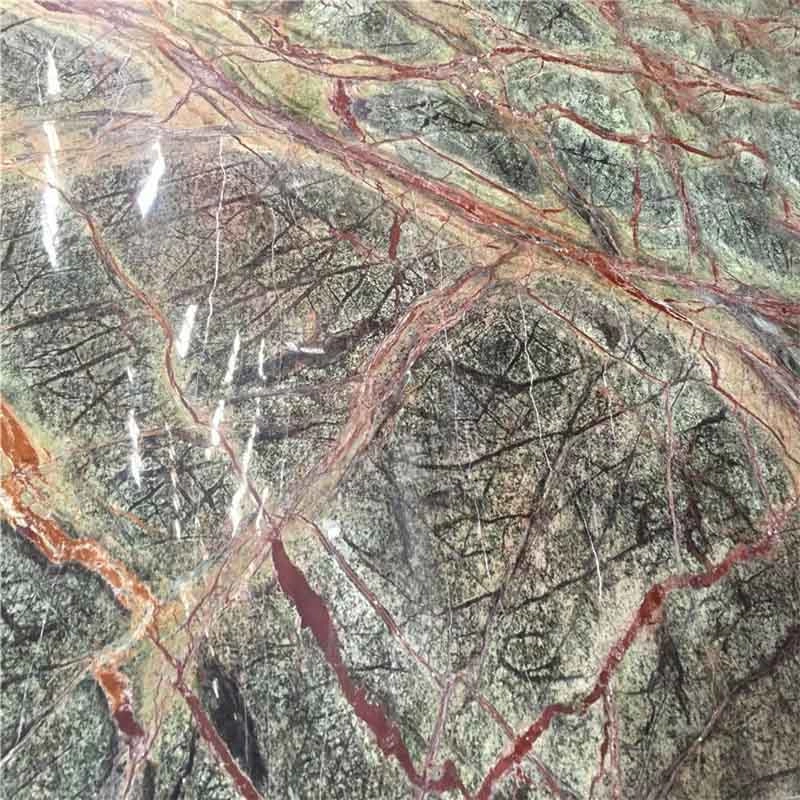 Indian Forest Rain Green Marble Stone