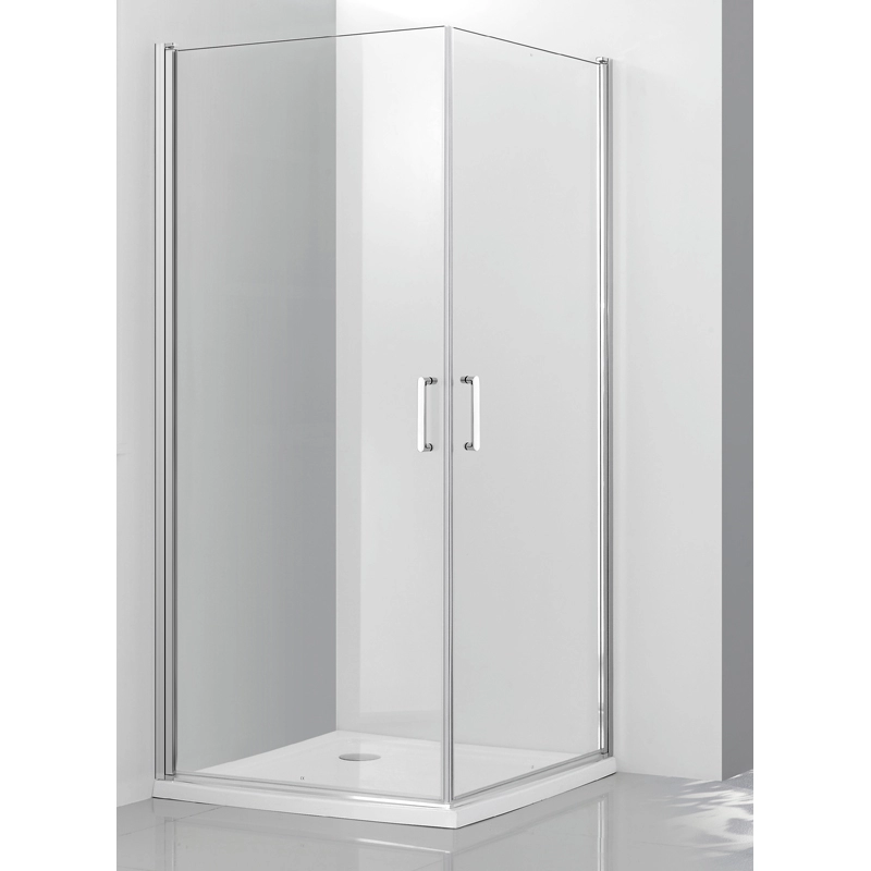 Square Frameless Pivot Door Shower Enclosures