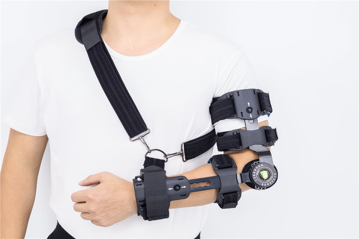 Telescoping ROM  forearm Elbow braces with arm slings and logo customized
