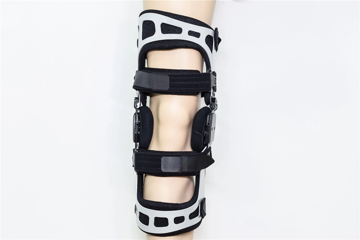 Offloading hinged OA knee braces factory for leg supports or ligament protection with Aluminum shell