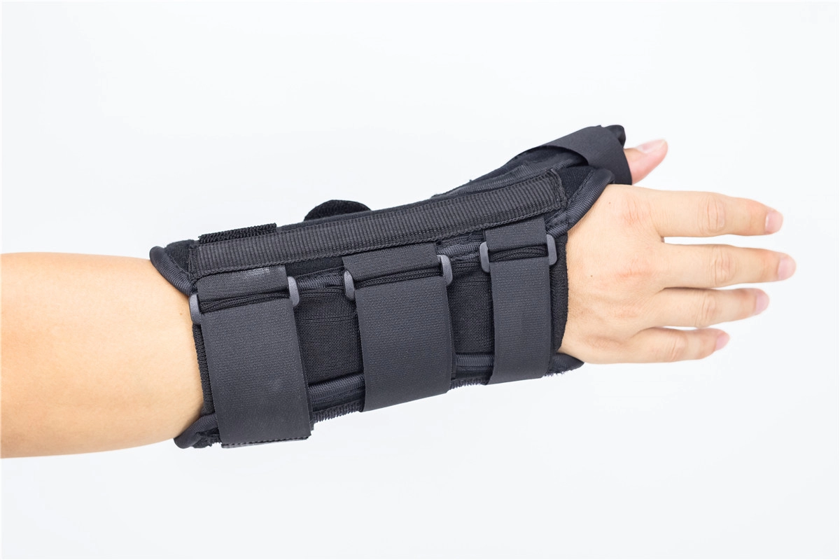 Adjustable wrist splint braces with thumb spica for sprained wrist joint immobilization factory outlets
