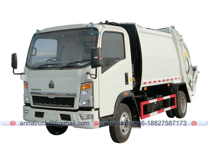 6cbm Compactor Garbage Truck SINOTRUK HOWO