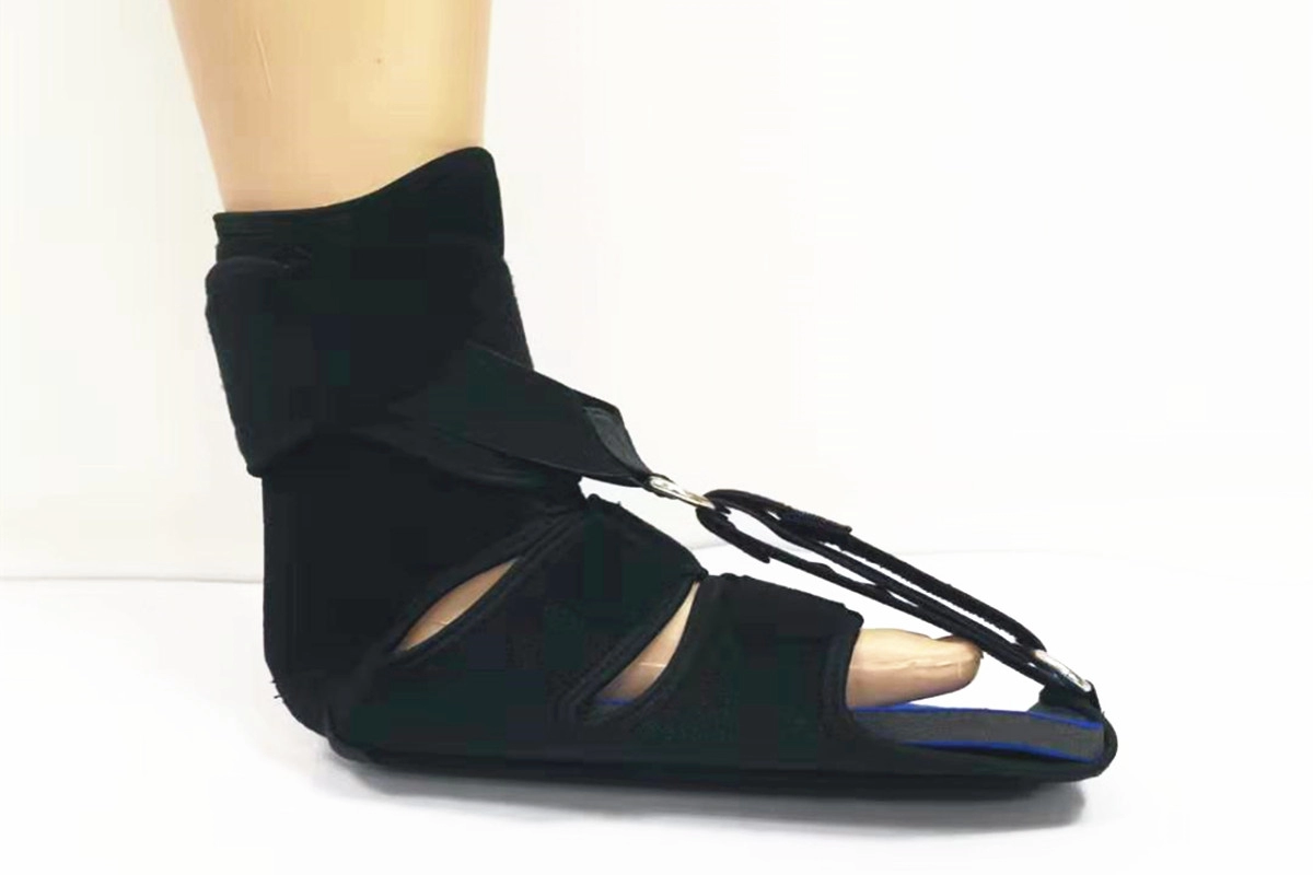 Foot drop braces dorsal night splint with adjustable straps for orthopedic rehabilitation