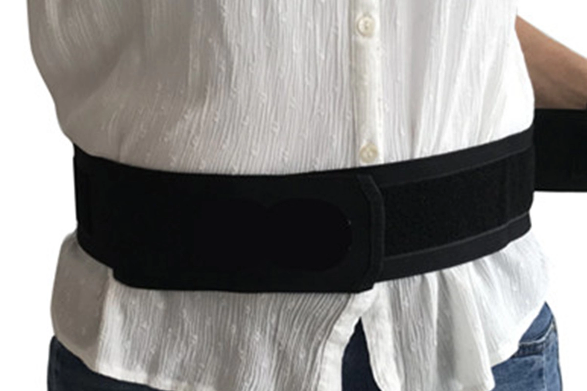 Lower spinal Back Support waist trimmer belt for lower back brace with splints