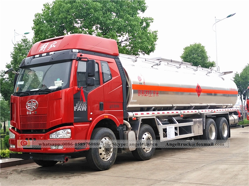 8x4 Heavy Duty Aluminium Diesel Oil Truck 27 cbm FAW