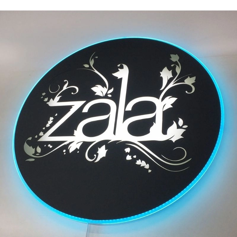 custom 3D backlit acrylic illuminated sign for store