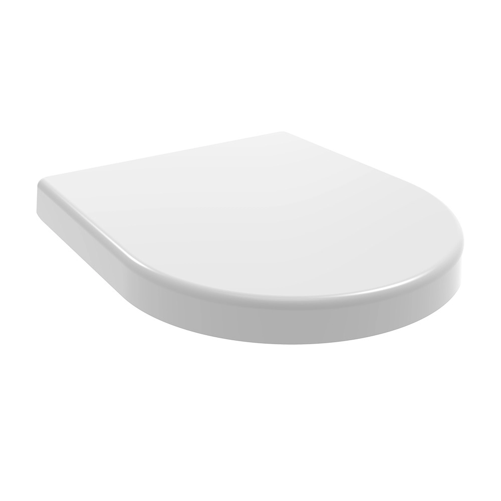 Slow close sandwich style toilet tank lid slim rectangular toilet seat cover
