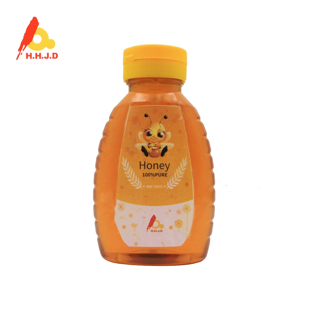 250g 500g Silicone Plastic Bottle Natural Acacia Honey