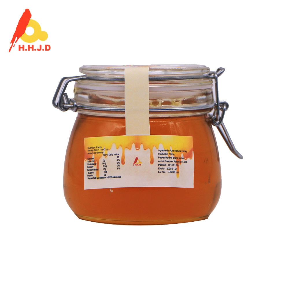 1kg Clip Jar Natural Sunflower Honey Light Amber