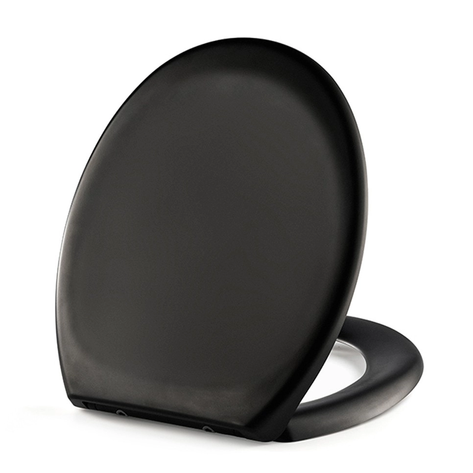 17 inch matt white black grey sandwich style toilet seat