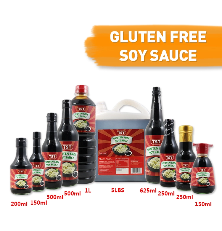 625ml glass bottle gluten free soy sauce