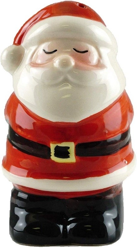 Ceramic Santa and Mrs Claus Ceramic Salt and Pepper Shaker Set