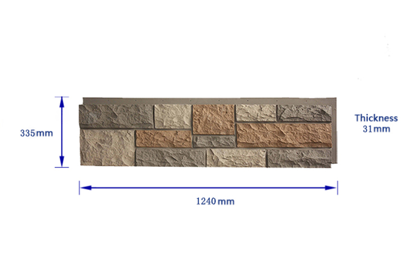 high quality faux brick panel
