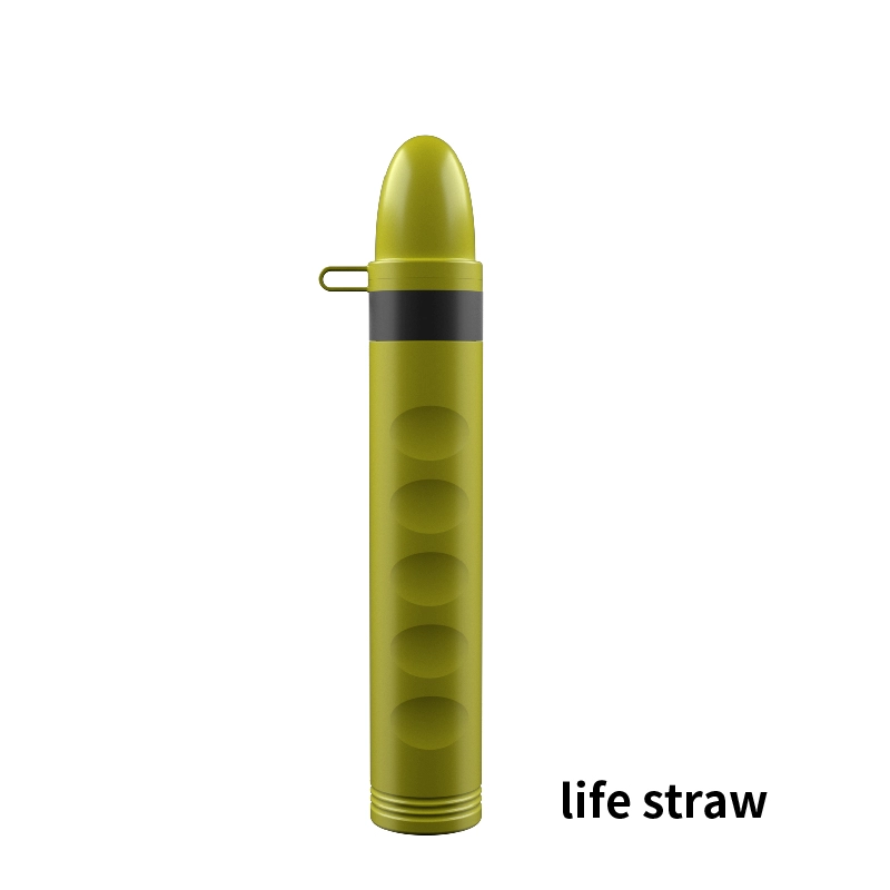 Hiking survival mini personal drinking straw water filter