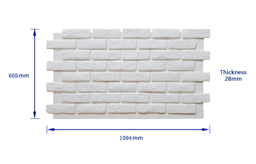 faux brick wall panel
