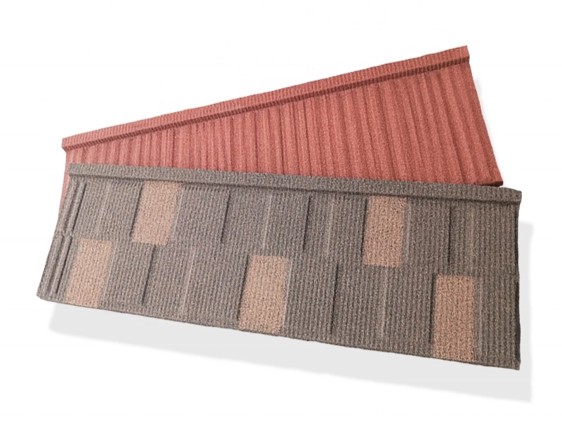 New Building Materials Colorful Stone Coated Metal Roof Tile