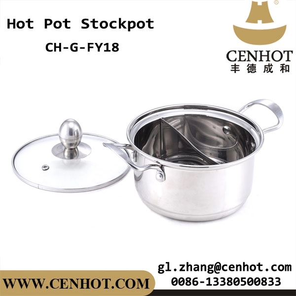 CENHOT Restaurant Yuan Yang Stainless Steel Stock Pots With Lid