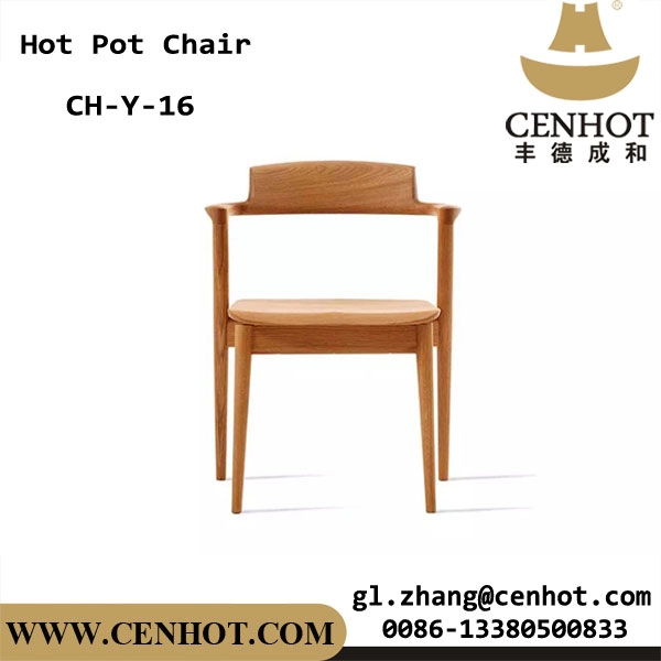CENHOT Wooden Restaurant Chairs Wholesale For Hot Pot Shop