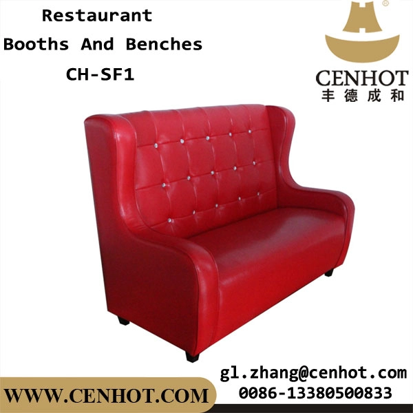 CENHOT Hot Pot Restaurant Plain Single Back Fully Upholstered Booths