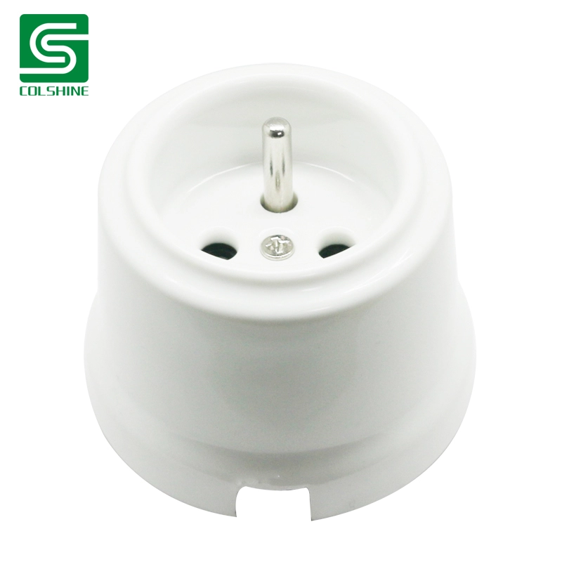 Surface Mounted Old Fashioned Porcelain French Socket 16A 250V