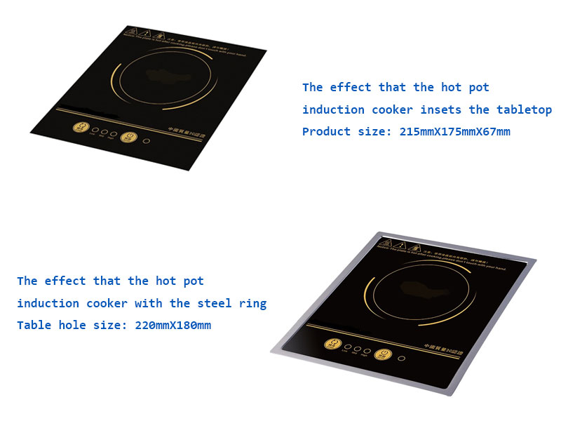 Hot Pot Induction Cooker Built In The Table with the steel ring - CENHOT