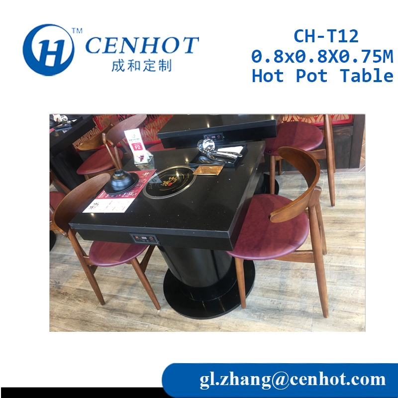 Hot Pot Table With Induction Cooker For Restaurant Factory China - CENHOT
